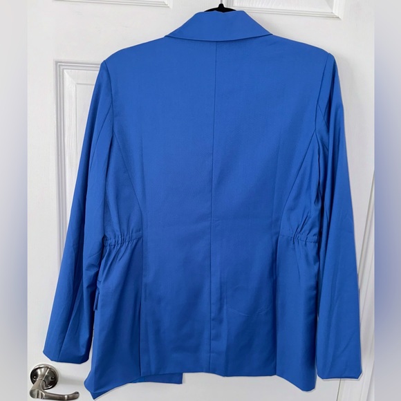 Walter Baker Blue Cinched Waist Blazer - Picture 2 of 2